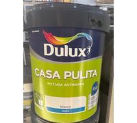 Dulux Casa Pulita Pittura Singolo per Interni Antimuffa Rimuove e Protegge Da Muffe e Funghi, 14 Litri, Bianco, 14L in omaggio 3 telo copritutto 4x4