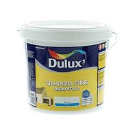 Dulux Pittura Riempitiva a Base di Farina di Quarzo a Grana Fine per Esterni Anti Alga e Anti Muffa, 5 Litri, Bianco, 5L