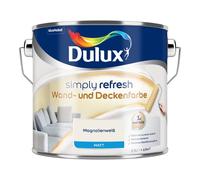 Dulux Simply Refresh - Vernice per pareti e soffitto - Bianco Magnolia - 2,5 litri - Colore interno rinfrescante e durevole per una bella casa