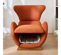 DUlVBPE Poltrona lounge di design in stile squalo balena, adatta agli animali domestici, offre un luogo di rifugio, tessuto antigraffio per gatti e cani di piccola taglia, divano singolo, poltrona da