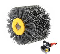 Dulynva Spazzole Abrasive per Legno, Spazzola in Nylon Grana 80, Spazzola per Satinatrice, per La lavorazione del legno, per sbavare rimozione della ruggine e lucidatura