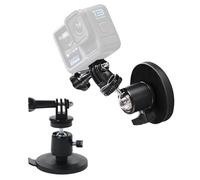 Dulynva Supporto Magnetico per Action Camera con Testa a Sfera rotante a 360° e Adattatore Vite 1/4 Filetage Magnetic Action Camera Mount per Go Pro,Blink Outdoor,Hero/Insta360/DJI Fotocamera