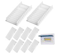 DULZEN 10 Pezzi Coperture Modulari 6TE per Quadro Elettrico, Componibili fino a 12TE, Compatibili con F-Tronic, Hager, Hensel, Copertura Cieca per Scatola di Distribuzione