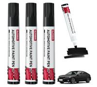 DULZEN 3 Penne Vernice Auto Nero per Riparazione Graffi e Scalfitture, Durata e Resistenza Agenti Atmosferici