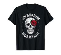 Dum Spiro Spero - Inchiostro e vivo vintage invecchiato latino Maglietta