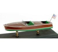 Dumas 4323-24.1cm 1949 Chris Craft 19' Racer Barca Laser Cut Legno Kit T48 Post