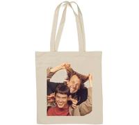 Dumb friends being silly borsa tote in cotone naturale bianco