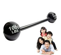 Dumbbell gonfiabile Sollevamento di abiti forti Accessori Accessorio falso falso Dumbell per la decorazione della festa del circo Black