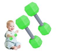 Dumbbell Rattle 2pcs Dumbbell Trainendg Exercise Toy for Workout