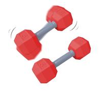 Dumbbell Rattle, Weights Training Toy, Exercise For Babies, Lightweight Teether, Sensory Clatter, Engaging Teething Toy, 2 Pack, Color: Multicolor, Size: 4.5 Inches