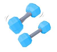 Dumbbell Toy Set - 2 Piece Exercise Weight Toy, Sensory Teether Rattle | Lightweight Dumbbell With Textured Grip Design, Kids Fitness Play Gym Teething For Infant Development