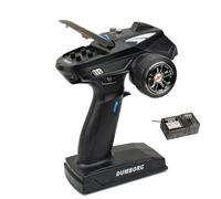 DUMBORC Trasmettitore X6 RC con Gyro X6FG integrato per basso consumo energetico e protezione fuori controllo. Controllo radio per telecomando in modalità mista per auto/barca/serbatoio (X6 W/GYRO)