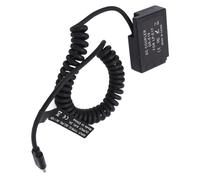 Dummy - Adattatore di alimentazione DC per M3 M5 M6, in lega di plastica, tipo C 9 V/12 V, tensione di ingresso 8,4 V, 2 A, 1 batteria fittizia