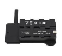 Dummy Battery NP F750 F550, Adattatore Alimentazione con Piastra V Mount in Alluminio, 16.8V - Alta Compatibilità, Protezione, Ideale per Fotografia e Illuminazione LED