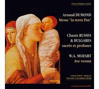 Dumond/Mozart - Messe In Terra Pax/Ave Ve