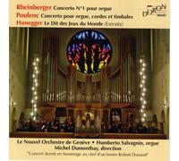 dumonthay / new orchestra of geneva - poulenc - organ concerto. honegger - le dit des jeus du monde