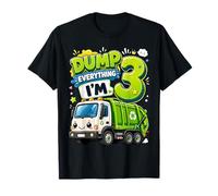 Dump Everything Im 3 Years Old Garbage Truck 3rd Birthday Maglietta
