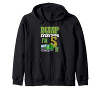 Dump Everything I'm 5 Year Old Garbage Truck 5 ° compleanno Felpa con Cappuccio
