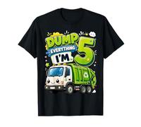 Dump Everything Im 5 Years Old Garbage Truck 5th Birthday Maglietta