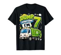 Dump Everything Im 7 Years Old Garbage Truck 7th Birthday Maglietta