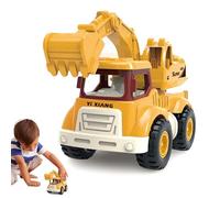 Dump Truck Toy - Creative Inertia Construction Vehicle Set | ABS Friction Powered Construction Trucks For Kids Boys and Girls | Excavator, Dump Truck, Crane, Mixer | Durevole Stabile Design | 150g