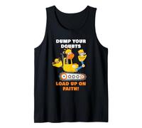 Dump Your Doubts, Load up on Faith! Kids Construction Animal Canotta