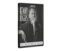 DUMPER 42 Ultimate Hits by Kenny Rogers - Poster su tela, decorazione per camera da letto, ufficio, camera da letto, regalo, 30 x 45 cm