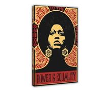 DUMPER Muziekposter su tela di Angela Davis Muurkunst, decorazione per camera da letto, ufficio, stanza, regalo, 40 x 60 cm