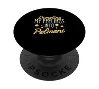 Dumpling I miei sentimenti in Pelmeni Per Russo Dumpling Lover PopSockets PopGrip Adesivo