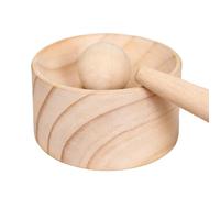 Dumpling Maker - Pressa antiaderente in legno per gnocchi, facile da usare, manuale, accessorio da cucina | in legno massello diametro 8 cm diametro 3 cm altezza design con manico a 3,5 cm
