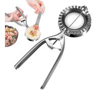 Dûmpling Maker - Stampo per ravioli in acciaio, riutilizzabile, per cucinare e cuocere in cucina, strumento per la realizzazione di umpling, empanada, pasticceria e ravioli