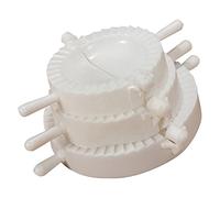 Dumpling Mould - Utensili da cucina per la lavorazione creativa dell'impasto, set da 3 pezzi con pratica pinza per gnocchi, ideale per ravioli e specialità tradizionali (bianco, taglia unica)