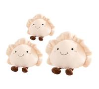Dumpling Plush - Cute Realistic Food Shape Cushion Pillow Doll, Stuffed Character Cuddle Toy Decoration, Cartoon Dumpling Display Ornament Figure, Comfort Plush Pillow | For Kids Teens Boys Girls
