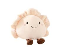 Dumpling Plush - Cute Realistic Huggable Cushion Pillow Toy, Stuffed Dumpling Character Doll Decoration, Cartoon Food Shape Display Ornament, Comfort Cuddle Figure | Kids Teens Boys Girls Collection