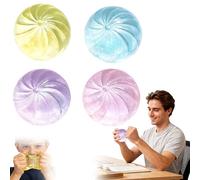 Dumpling Squishies - Palla antistress Giant Glitter Dumpling, Colorful Dumplings Stress Balls Fidget Sensory Toy, Squeeze Dough Ball Stresses Relief Hand Toys, Soft Squeeze Decompression Dough
