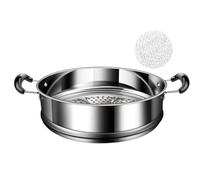 Dumpling Steamer, Steamer Pot, 10.24x8.27x11.81 Inches Multi Layer Steam Drawer Stainless Steel Cookware, Daily Kitchen Use for Vegetables, Seafood, Buns, Eggs and Soup