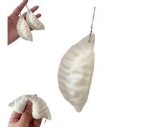 Dumpling Stress Ball, Chinese Dumpling Squish Stress Relief Fidget Toy, Funny Dumplings Dough Stretchy Dumplings Toy with hanging Lanyard, Easter Basket Stuffers for Kids Adults (1pcs)