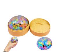 Dumpling Stress Ball - Sensory Squeeze Bun Toy, Soft Anti-Stress Emotion Relief Fidget with Realistic Dumpling Design, Hand Toy for Teens Adults, Focus Stress Relief Tool
