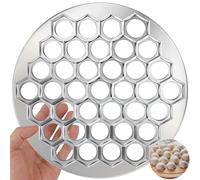 Dumplings Ravioli Mold, 37 fori per ravioliformer, gnocchi Russian Pelmeni Maker, Pelmeni Forma in lega di alluminio, Impasto Dumpling Maker Strumento per cottura