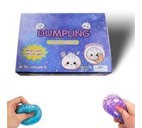 Dumplings Squishy, 12Pc Glitter Dumpling Squishy Set, Juguete Antiestrés Para Aliviar La Ansiedad, Masa De Descompresión Blanda Para Apretar