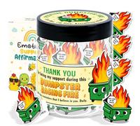 Dumpster Fire Affirmation Cards Jar - Regalo di ringraziamento per donne, colleghi, capo, apprezzamento, andare via, idee regalo di addio, regalo di compleanno, regalo di Natale, supporto emotivo