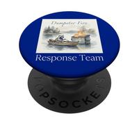 Dumpster Fire Response Team Arte botanica PopSockets PopGrip Adesivo