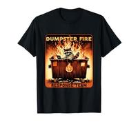 Dumpster Fire Response Team Funny Raccoon Trash Panda Maglietta