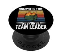 Dumpster Fire Response Team Leader Pompiere PopSockets PopGrip Adesivo