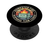 Dumpster Fire Response Team Leader Pompiere PopSockets PopGrip Adesivo