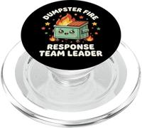 Dumpster Fire Response Team Leader Pompiere PopSockets PopGrip per MagSafe
