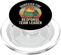 Dumpster Fire Response Team Leader Pompiere PopSockets PopGrip per MagSafe