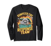 Dumpster Fire Response Team Leader Sarcastico Maglia a Manica