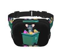 Dumpster Rat Pattern trendy fashion marsupio unisex viaggio sport messenger bag