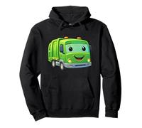 Dumpy The Garbage Truck Sorridente Personaggio Design per Bambini Felpa con Cappuccio